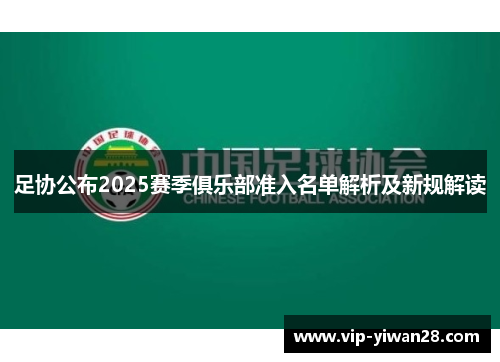 足协公布2025赛季俱乐部准入名单解析及新规解读